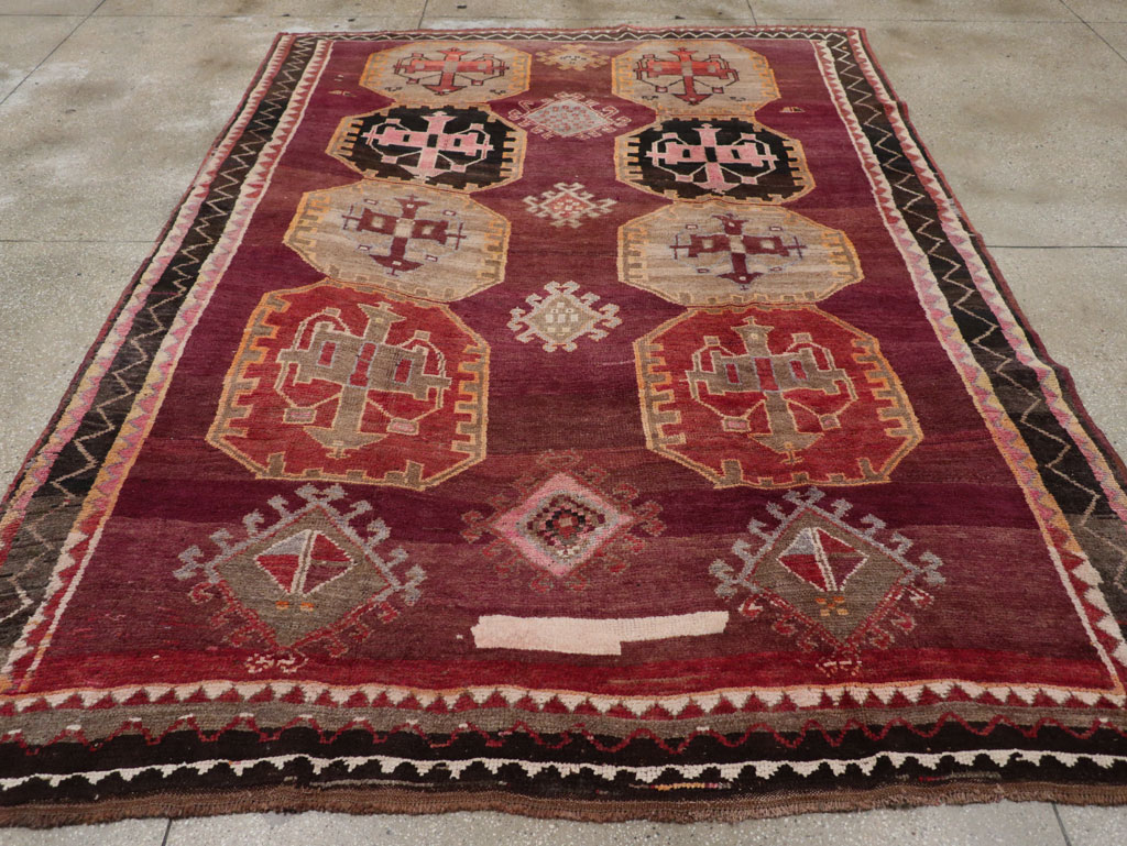 Vintage Turkish Anatolian Small Room Size Carpet, No.31925 - Gss
