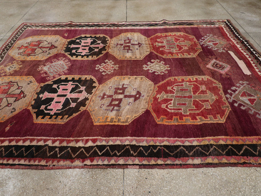 Vintage Turkish Anatolian Small Room Size Carpet, No.31925 - Gss