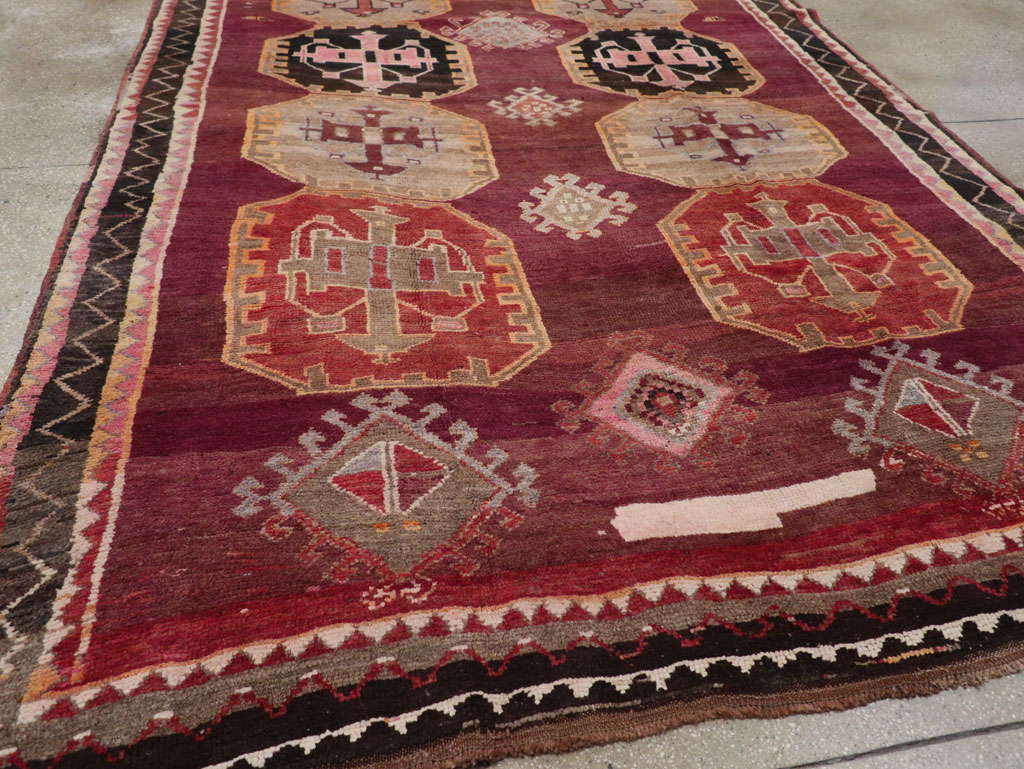 Vintage Turkish Anatolian Small Room Size Carpet, No.31925 - Gss