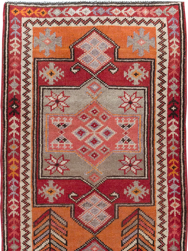 Vintage Turkish Tribal Runner, No.31928 - Gss