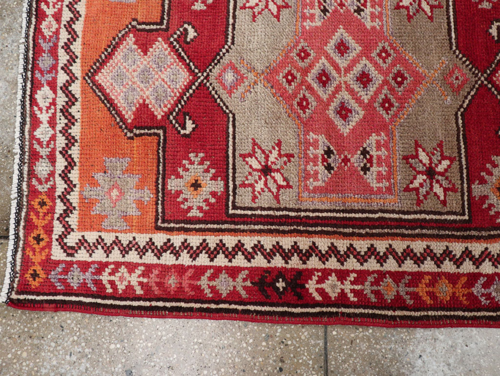 Vintage Turkish Tribal Runner, No.31928 - Gss