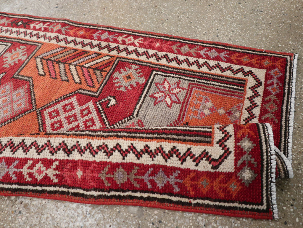 Vintage Turkish Tribal Runner, No.31928 - Gss