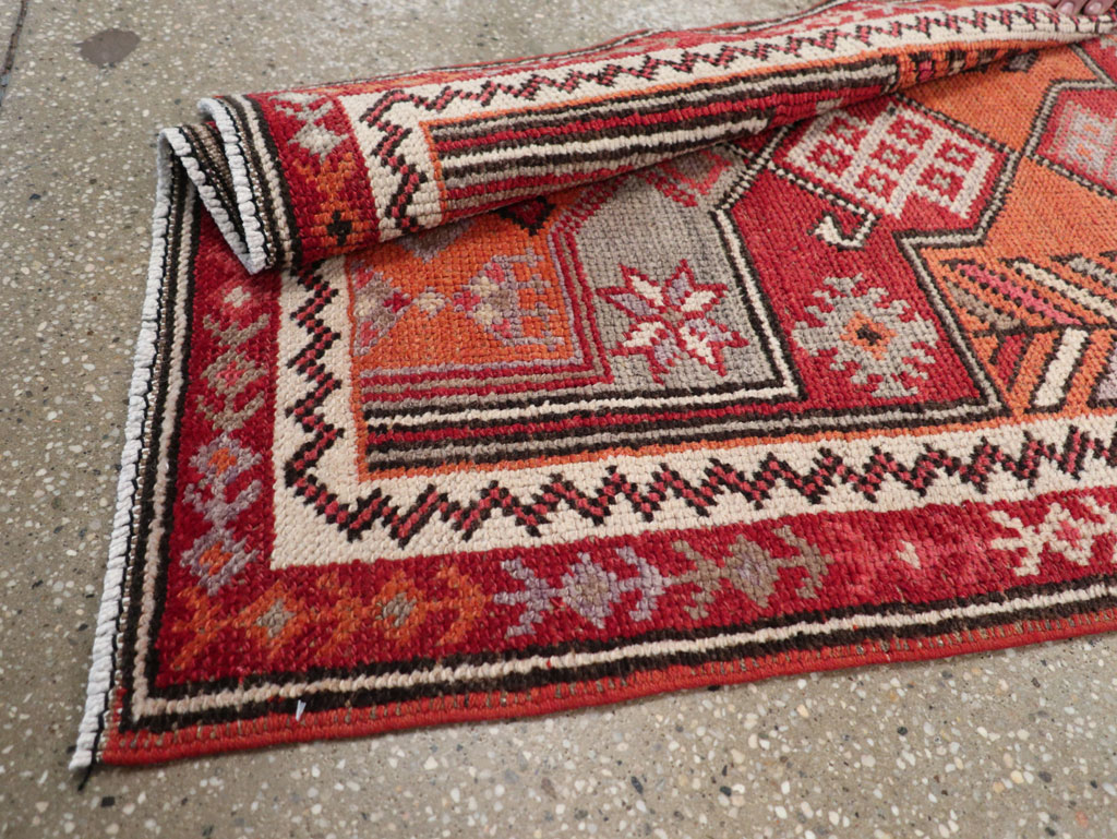 Vintage Turkish Tribal Runner, No.31928 - Gss