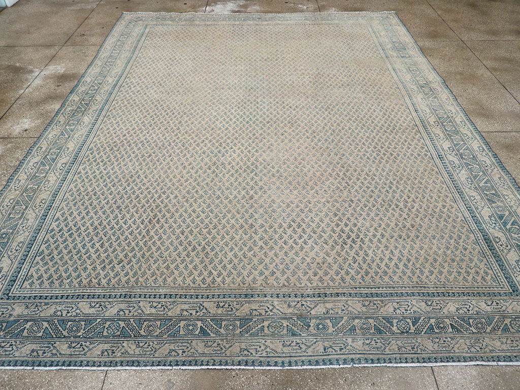 Vintage Persian Mir Saraband Room Size Carpet, No.31929 - Gss
