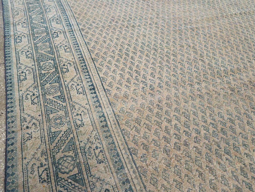 Vintage Persian Mir Saraband Room Size Carpet, No.31929 - Gss