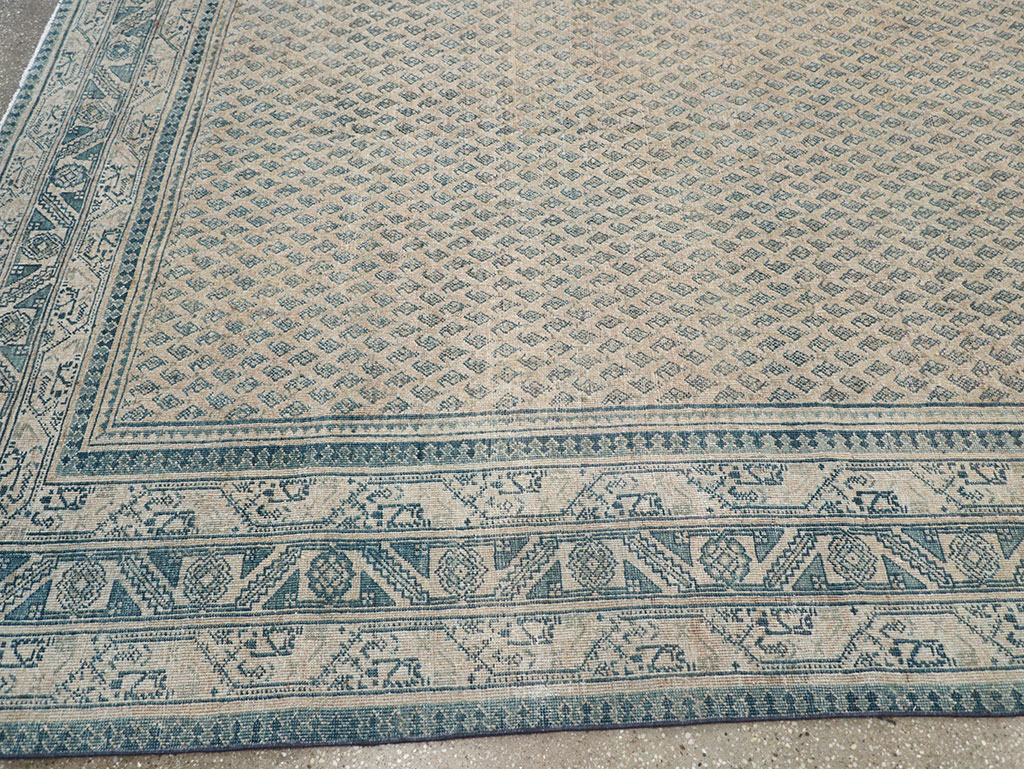 Vintage Persian Mir Saraband Room Size Carpet, No.31929 - Gss