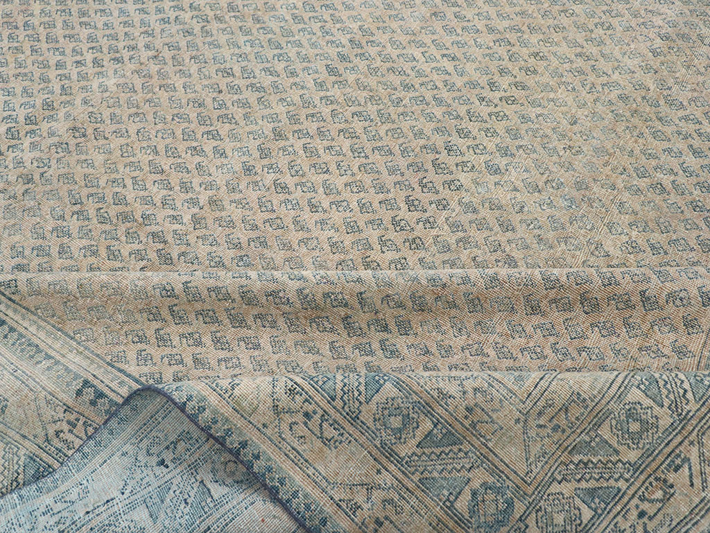 Vintage Persian Mir Saraband Room Size Carpet, No.31929 - Gss