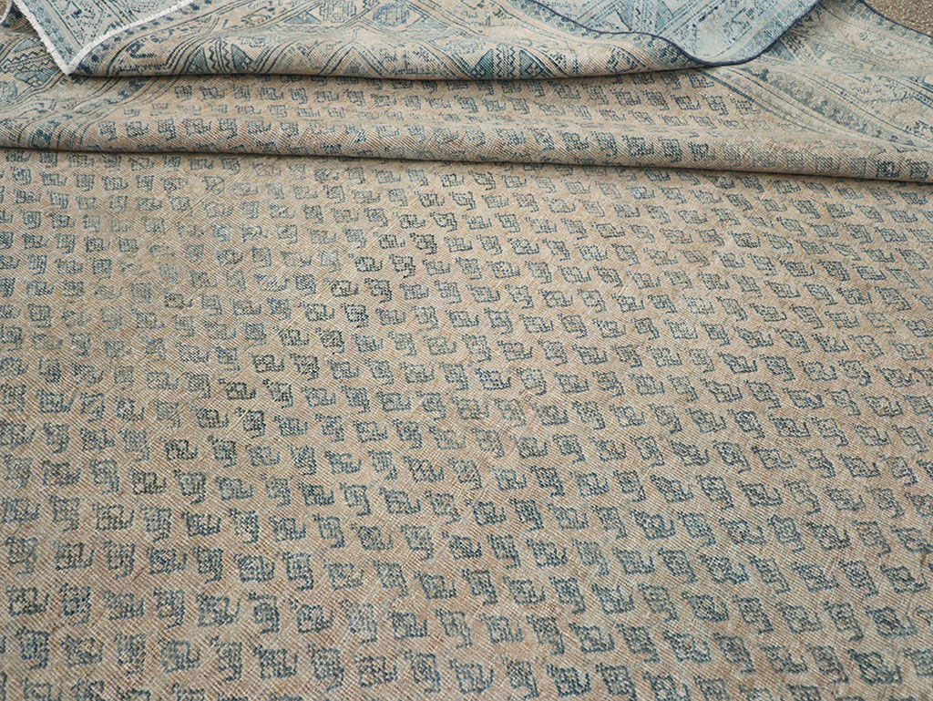 Vintage Persian Mir Saraband Room Size Carpet, No.31929 - Gss