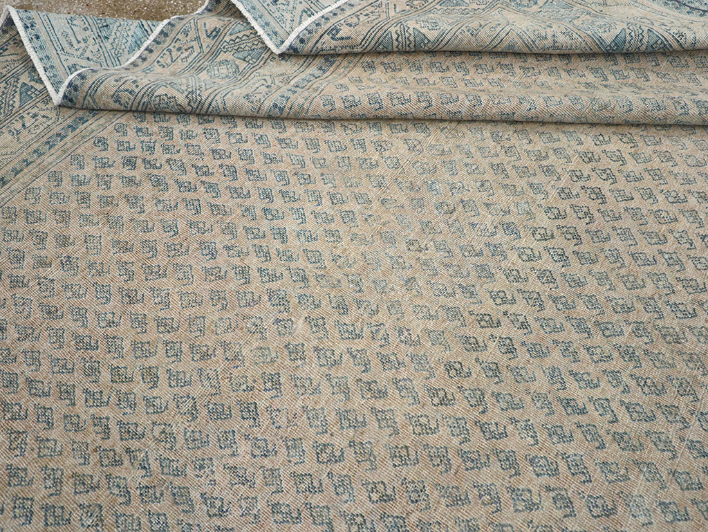 Vintage Persian Mir Saraband Room Size Carpet, No.31929 - Gss