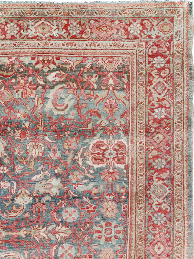 Antique Persian Bidjar Accent Rug, No.31933 - Gss
