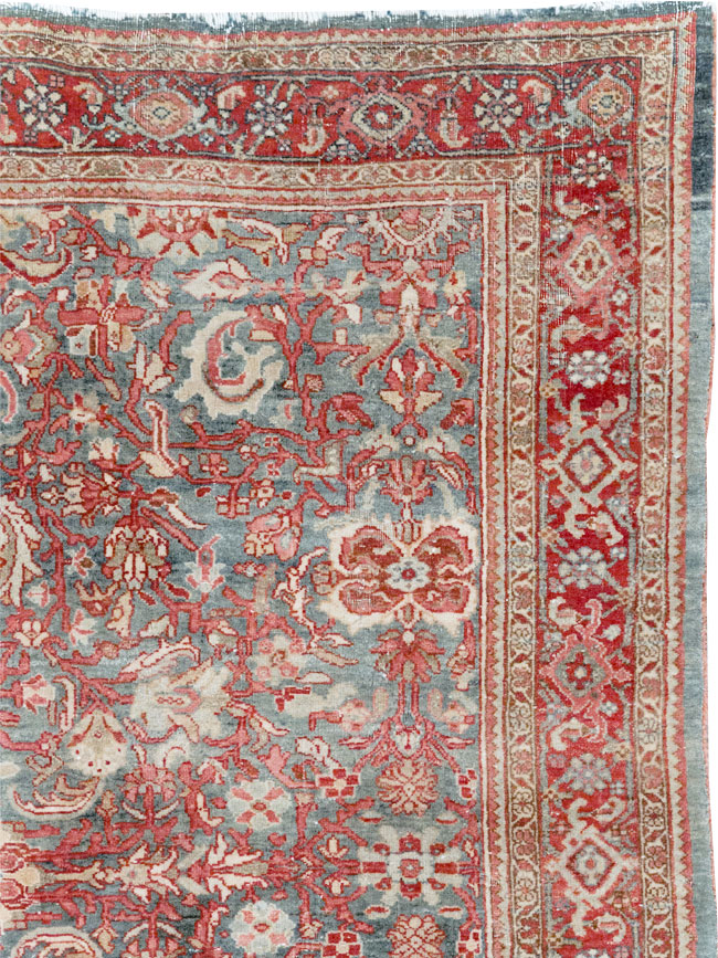 Antique Persian Bidjar Accent Rug, No.31933 - Gss