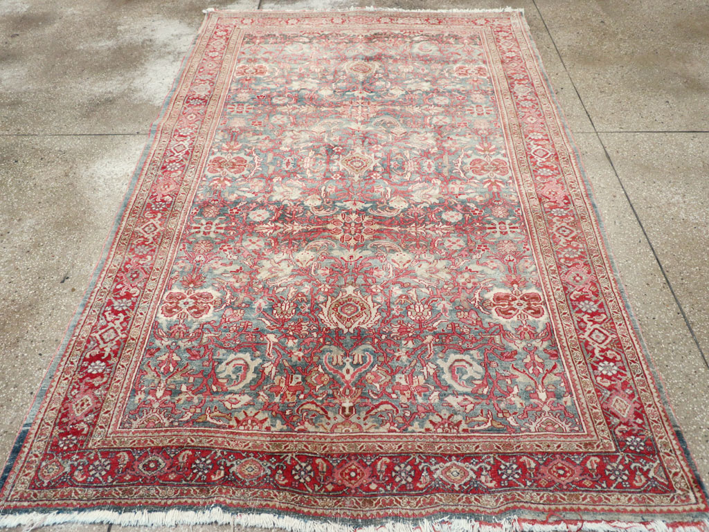 Antique Persian Bidjar Accent Rug, No.31933 - Gss