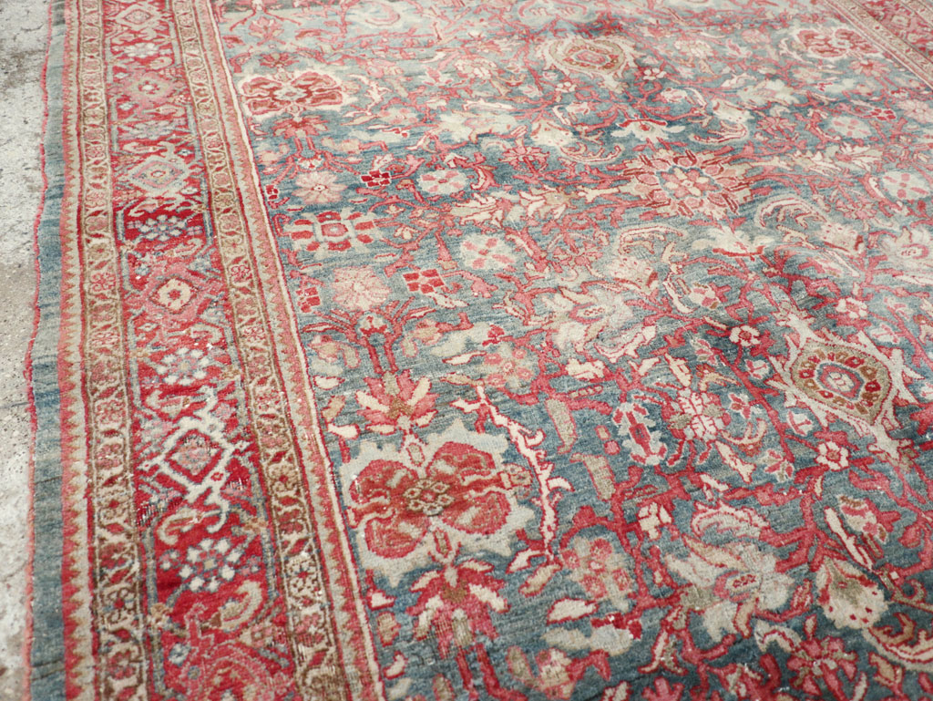 Antique Persian Bidjar Accent Rug, No.31933 - Gss