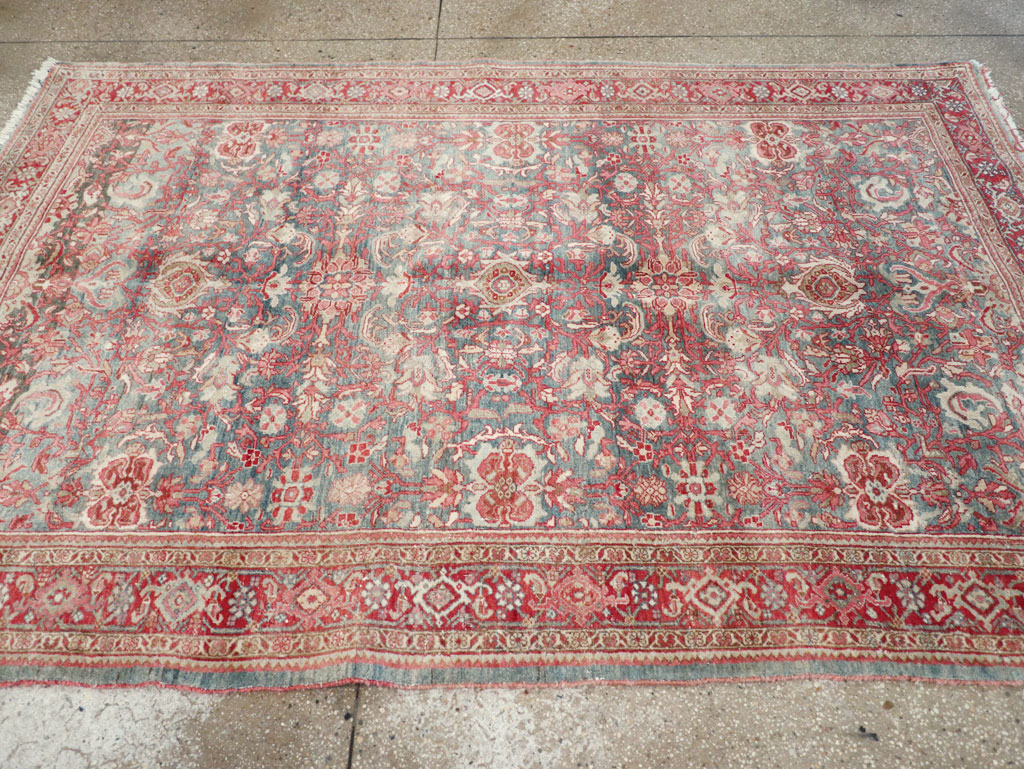 Antique Persian Bidjar Accent Rug, No.31933 - Gss