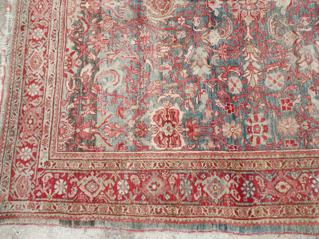 Antique Persian Bidjar Accent Rug, No.31933 - Gss