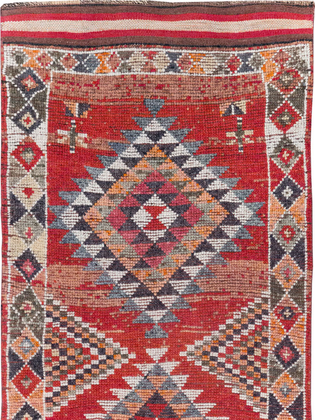 Vintage Turkish Tribal Runner, No.31934 - Gss