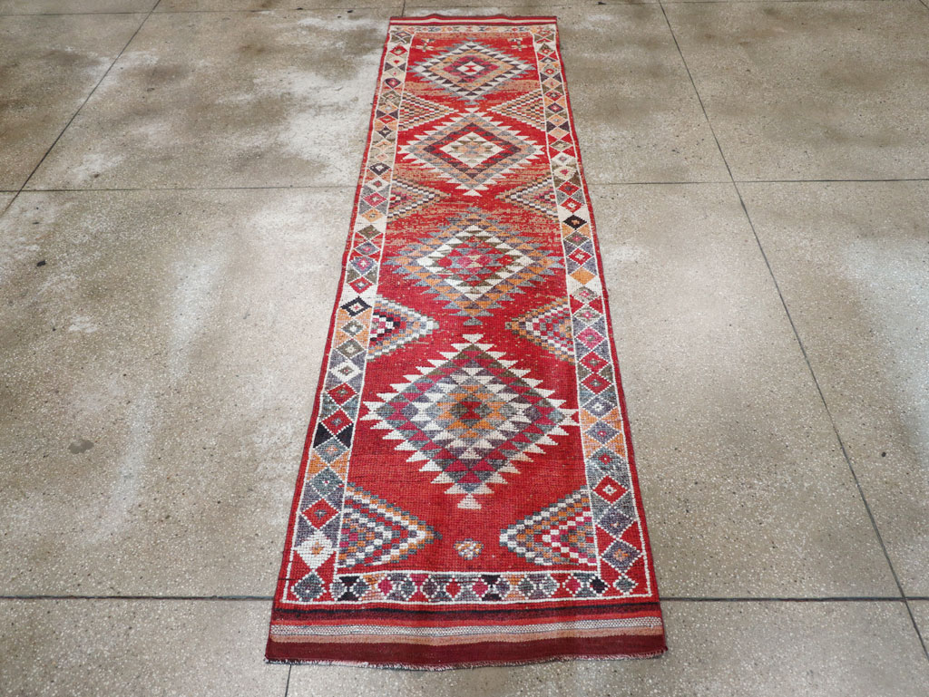 Vintage Turkish Tribal Runner, No.31934 - Gss