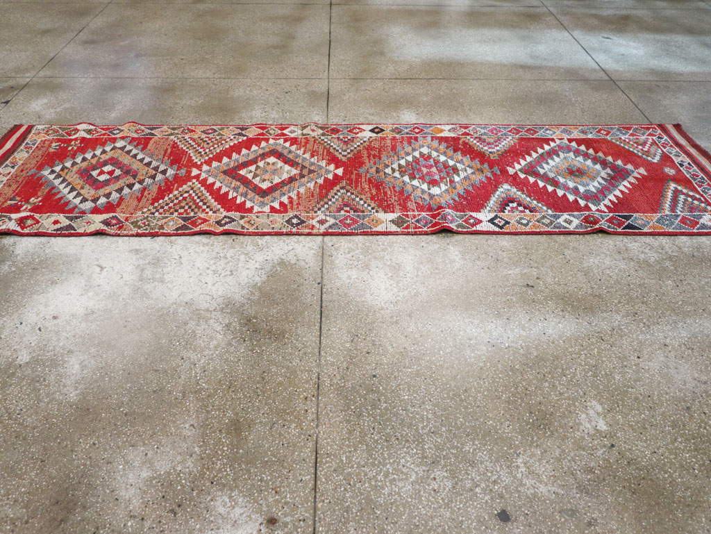 Vintage Turkish Tribal Runner, No.31934 - Gss