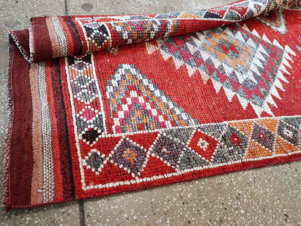Vintage Turkish Tribal Runner, No.31934 - Gss