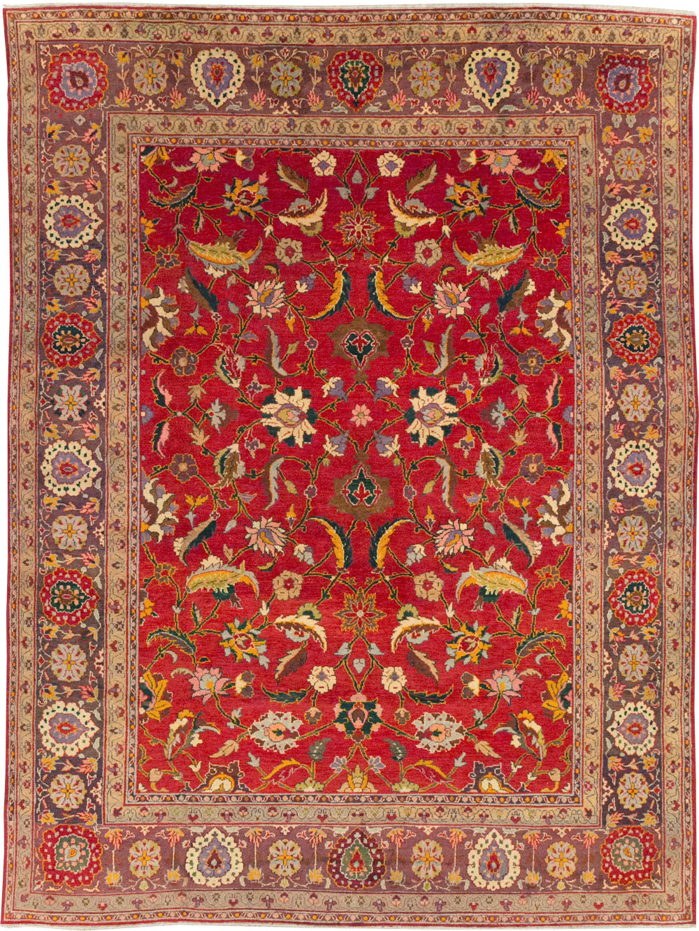 Antique Indian Amritsar Room Size Carpet, No.31935 - Gss