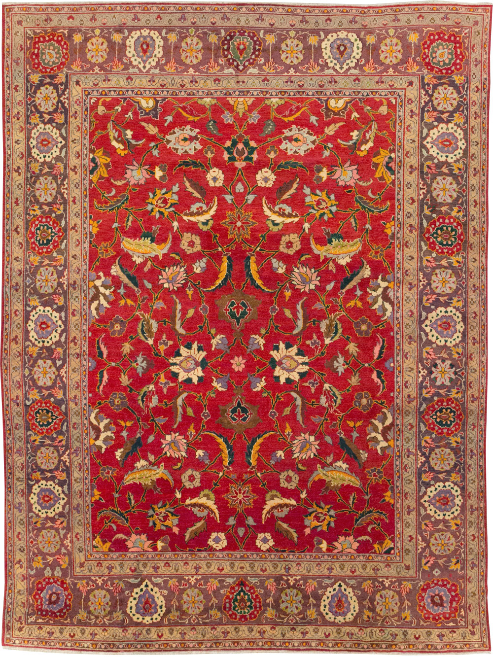 Antique Indian Amritsar Room Size Carpet, No.31935 - Gss