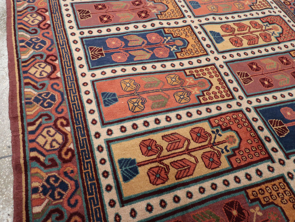 Vintage East Turkestan Khotan Accent Carpet, No.31937 - Gss