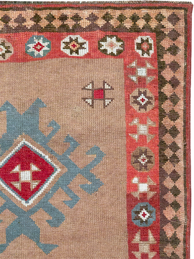 Antique Persian Camel Hair Serab Runner, No.31940 - Gss