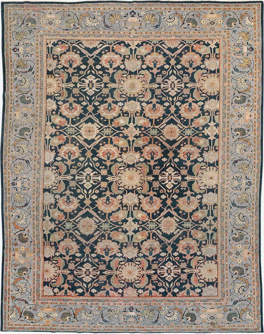 Antique Persian Mahal Room Size Carpet, No.31942 - Gss