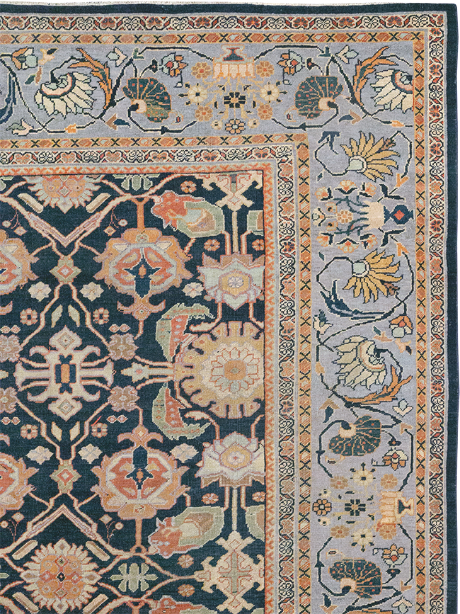 Antique Persian Mahal Room Size Carpet, No.31942 - Gss