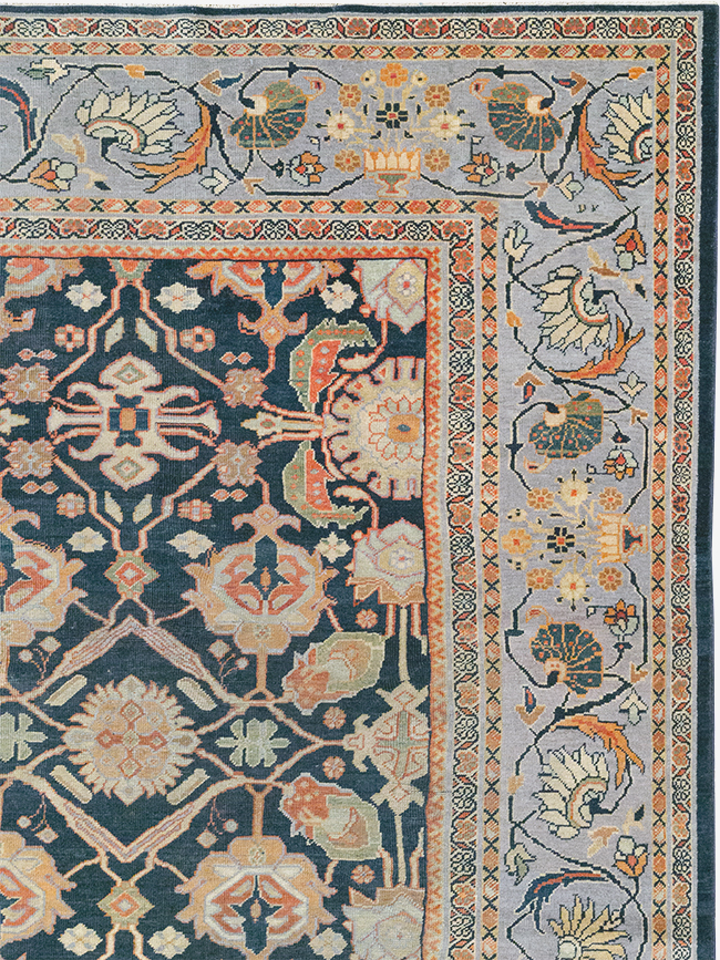 Antique Persian Mahal Room Size Carpet, No.31942 - Gss