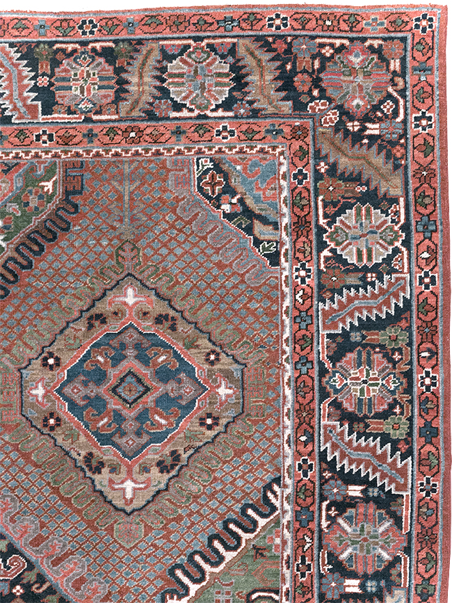 Antique Persian Heriz Carpet, No.31944 - Gss