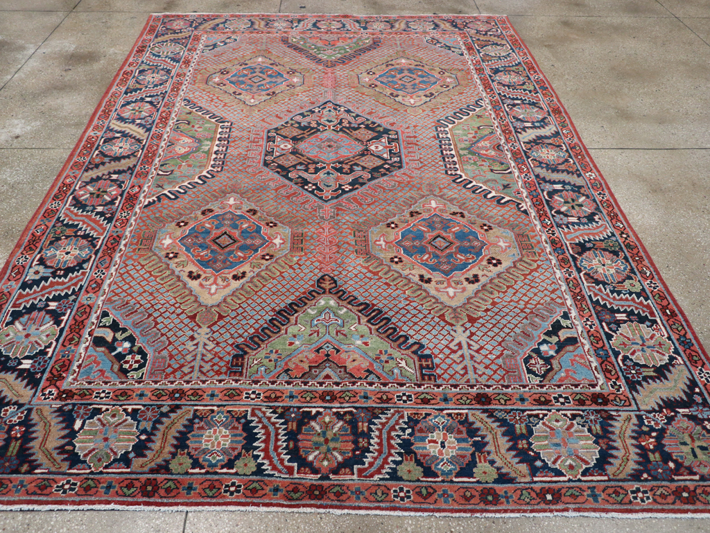 Antique Persian Heriz Carpet, No.31944 - Gss