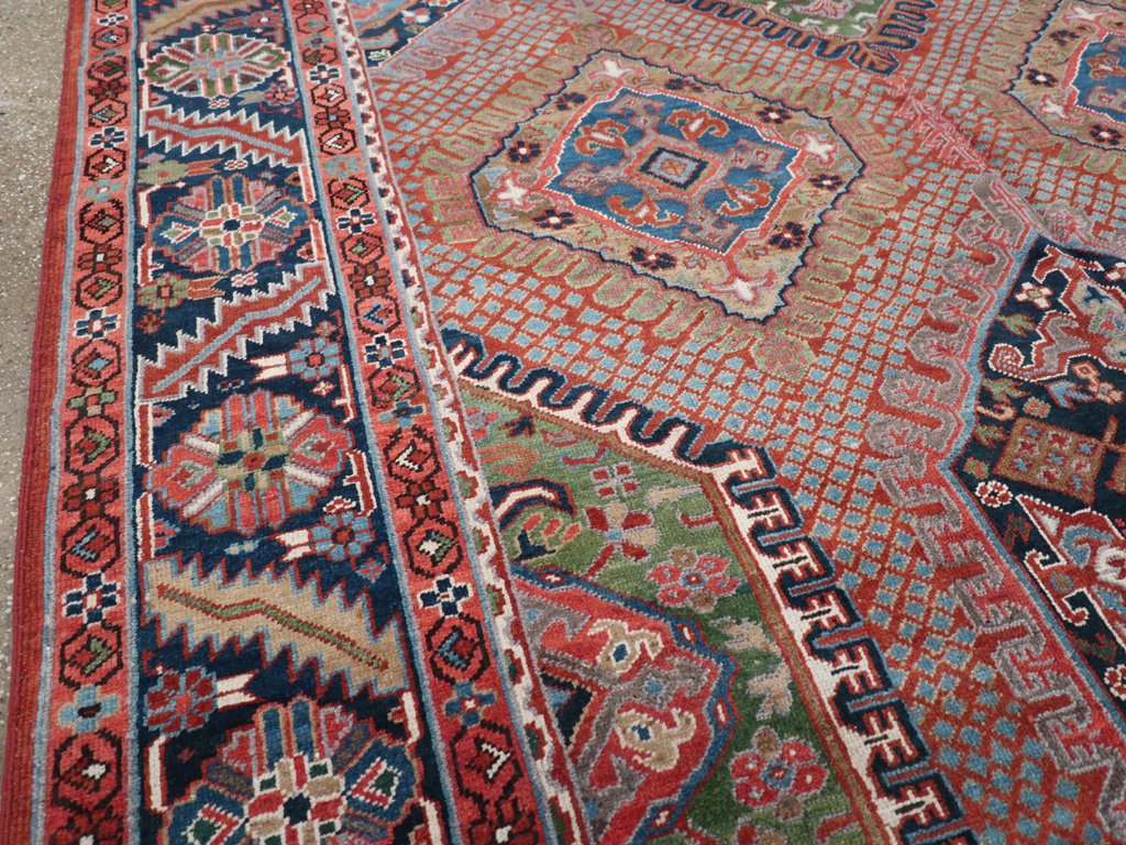 Antique Persian Heriz Carpet, No.31944 - Gss