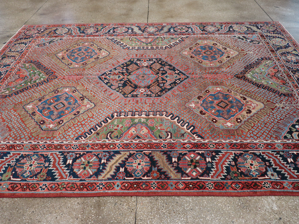 Antique Persian Heriz Carpet, No.31944 - Gss