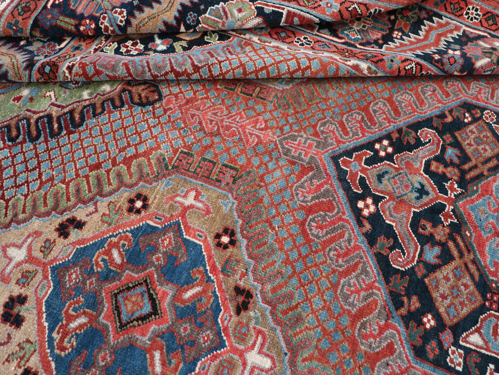 Antique Persian Heriz Carpet, No.31944 - Gss