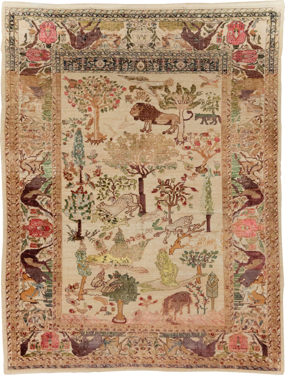 Antique Pictorial Kayseri Rug, No.31951 - Gss