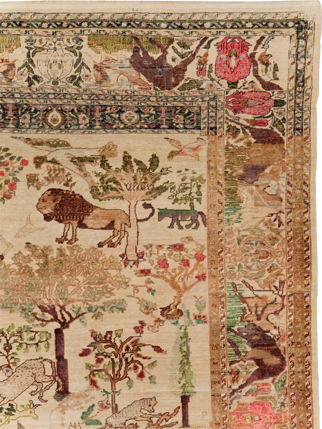 Antique Pictorial Kayseri Rug, No.31951 - Gss