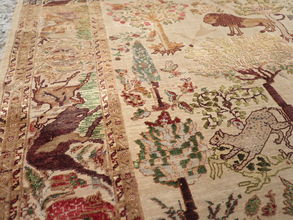 Antique Pictorial Kayseri Rug, No.31951 - Gss