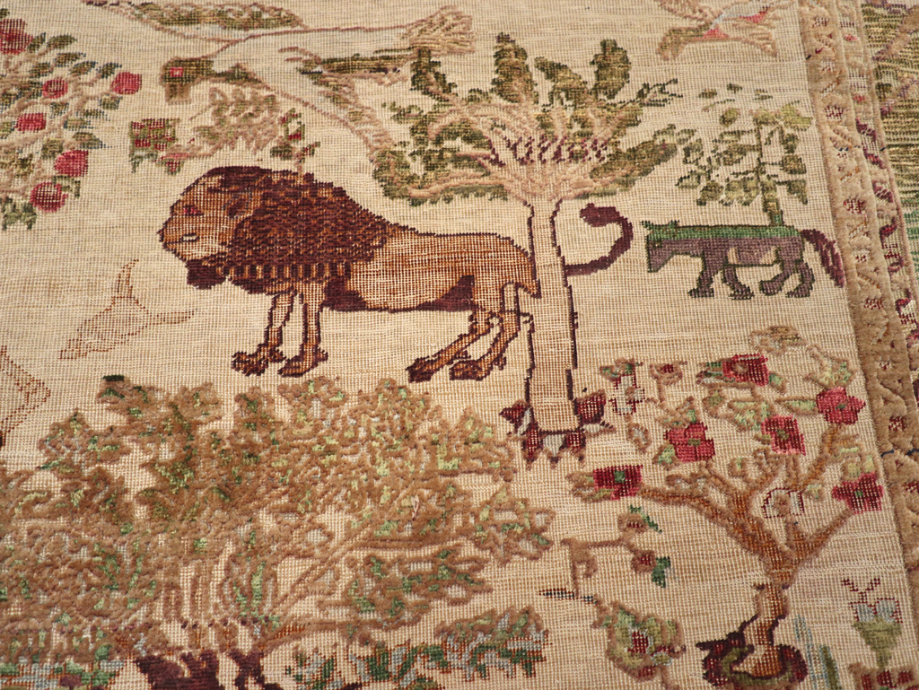 Antique Pictorial Kayseri Rug, No.31951 - Gss