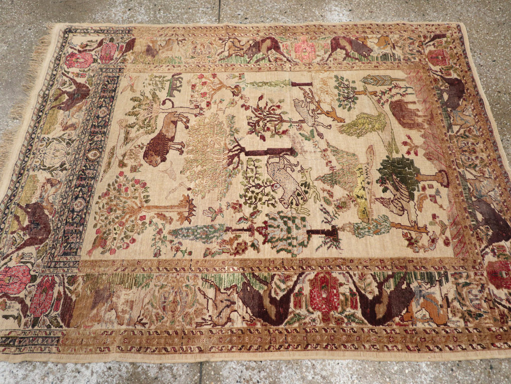 Antique Pictorial Kayseri Rug, No.31951 - Gss