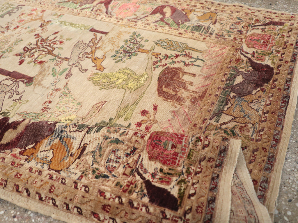 Antique Pictorial Kayseri Rug, No.31951 - Gss