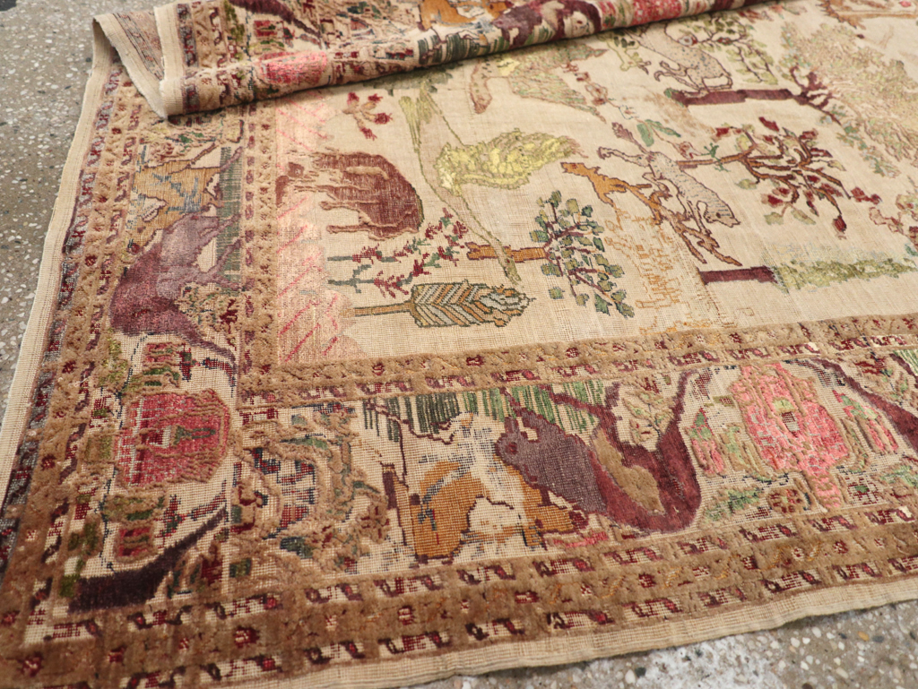 Antique Pictorial Kayseri Rug, No.31951 - Gss