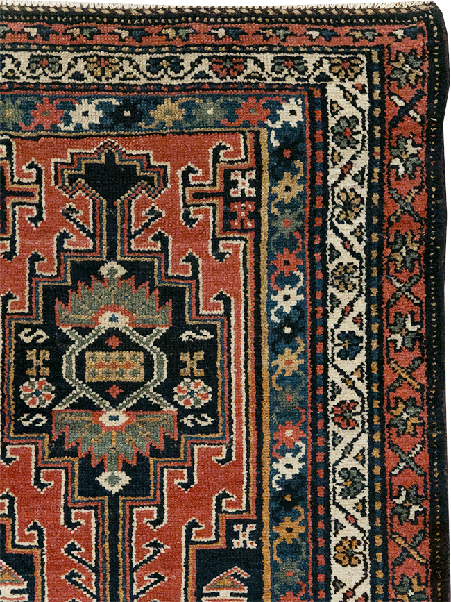 Antique Persian Kurdish Pictorial Rug, No.31953 - Gss
