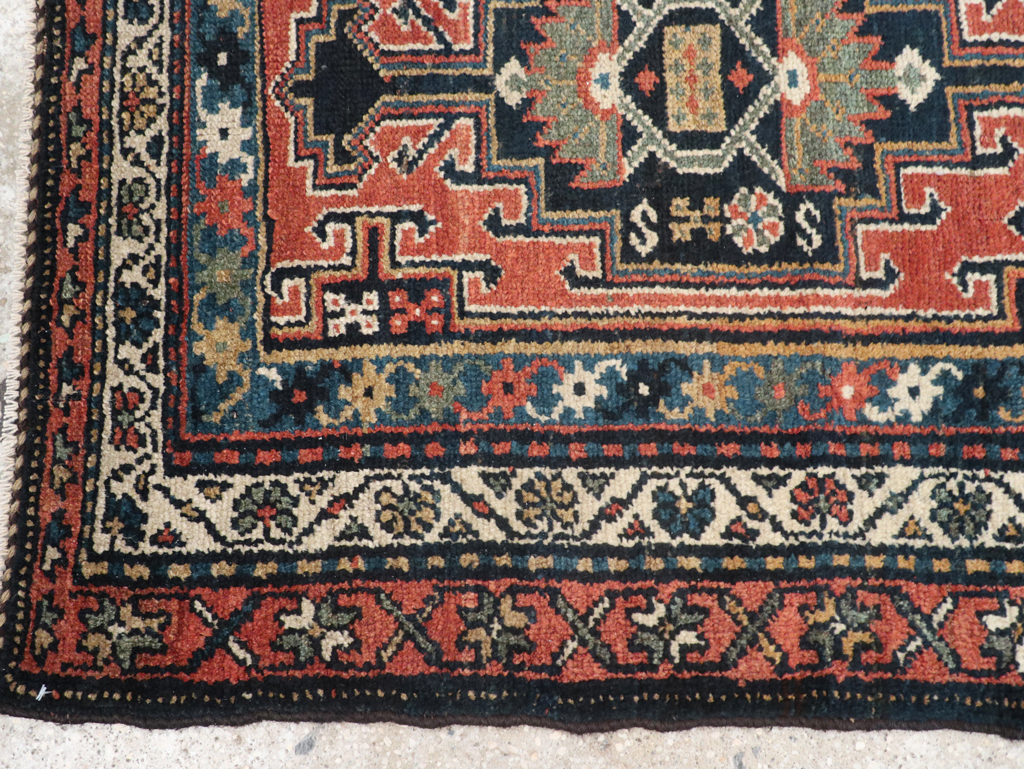 Antique Persian Kurdish Pictorial Rug, No.31953 - Gss