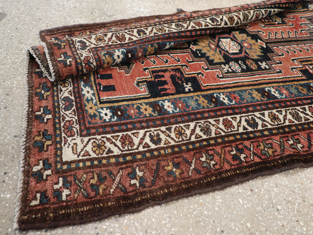 Antique Persian Kurdish Pictorial Rug, No.31953 - Gss