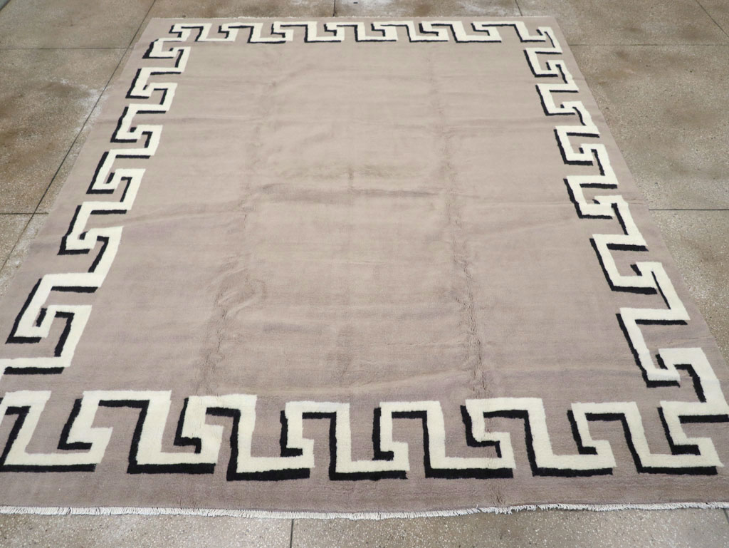 Modern Turkish Art Deco Carpet in the style of Christian Berard, No.31958 - Gss