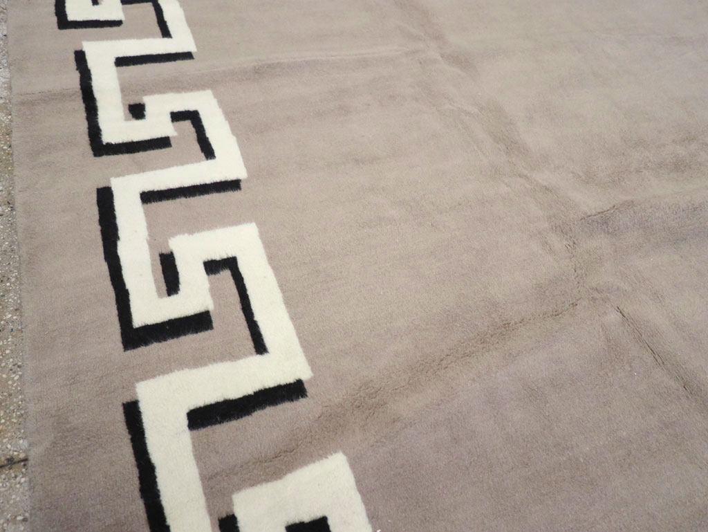 Modern Turkish Art Deco Carpet in the style of Christian Berard, No.31958 - Gss