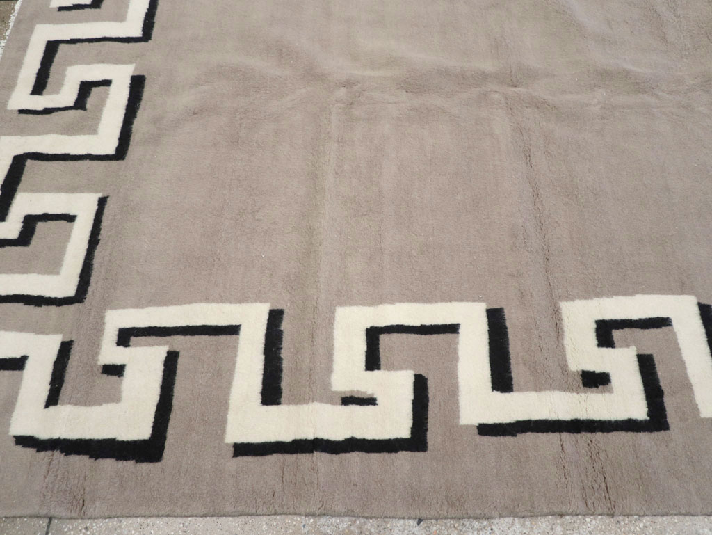 Modern Turkish Art Deco Carpet in the style of Christian Berard, No.31958 - Gss