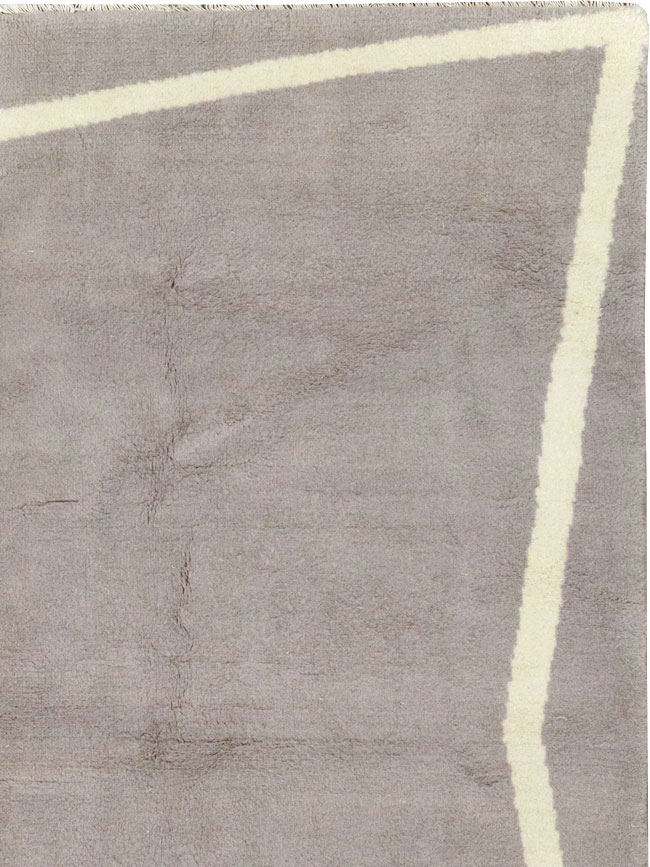 Modern Turkish Art Deco Wide Gallery Runner, No.31960 - Gss