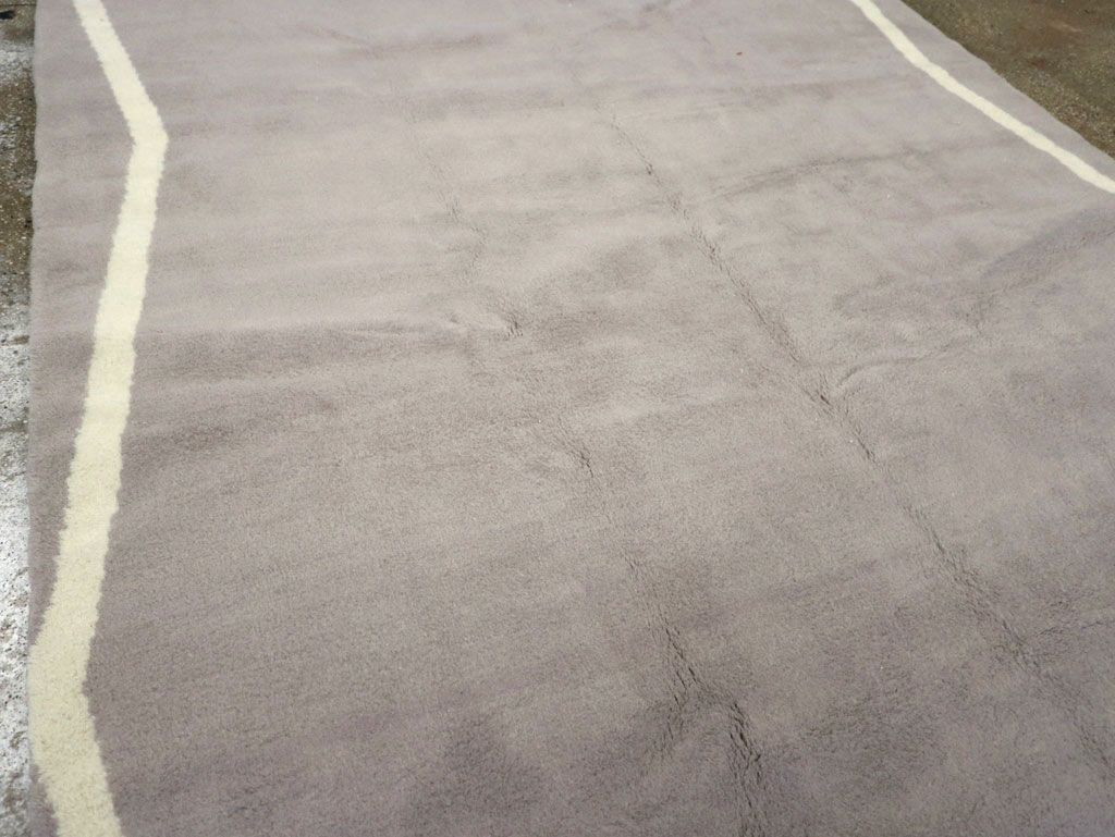 Modern Turkish Art Deco Wide Gallery Runner, No.31960 - Gss